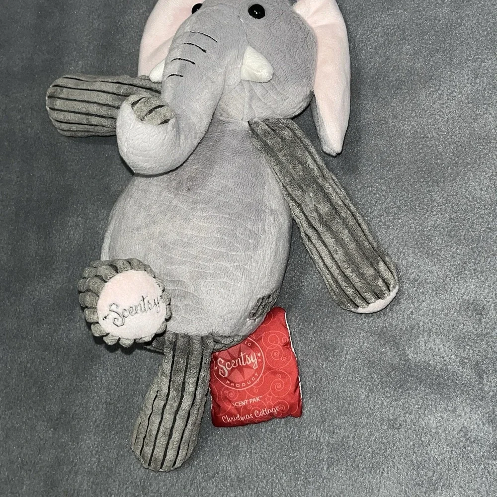 Scentsy Buddy Elephant Stuffed Animal Plush Corduroy Sensory With‎ Scent Pack